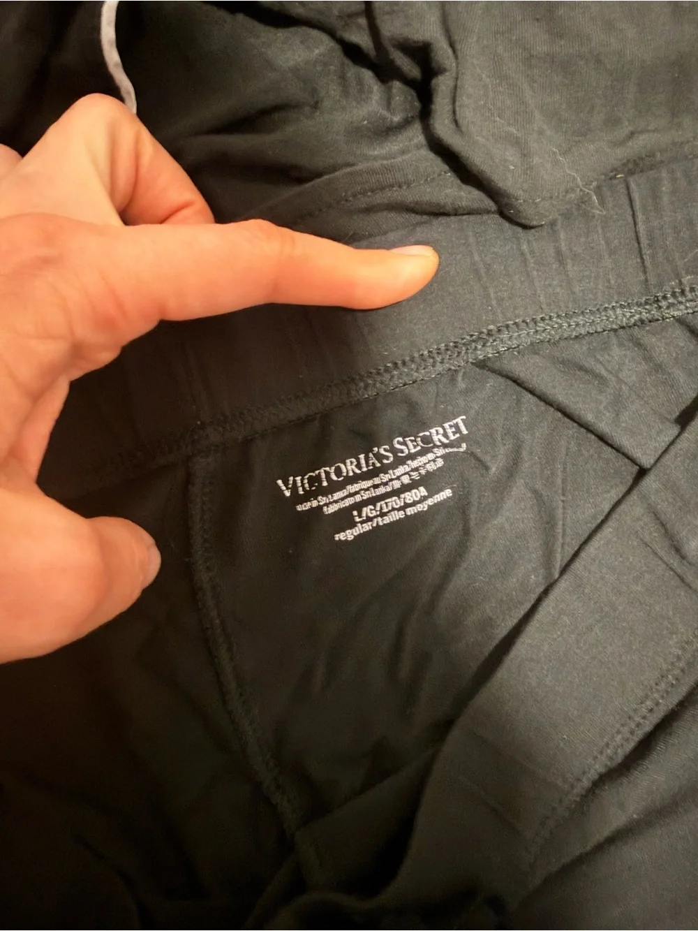Victoria’s Secret SoSoft™ Modal Long Pajama Set; Black Pajama Set; Large; Sleep